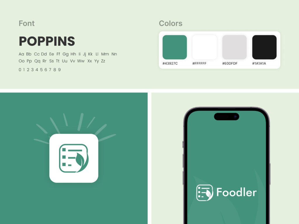 Foodler design screen